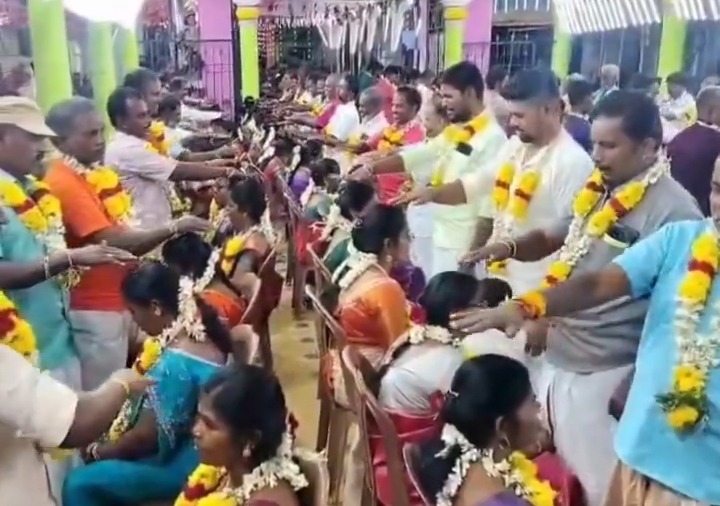ஆலங்குளத்தில் மனவளக்கலை மன்றம் சார்பில் ‘மனைவிக்கு மரியாதை செலுத்தும் விழா’: கைகளைப் பிடித்து நெகிழ்ச்சியுடன் நன்றி தெரிவித்த கணவர்கள்!