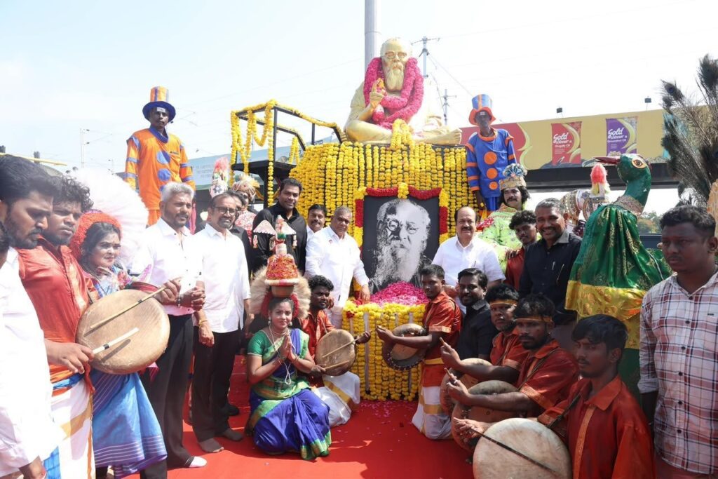சமூக நீதி நாள்: தந்தை பெரியார் 148-வது பிறந்த நாள் - தமிழக அரசு சார்பில் அமைச்சர்கள் மலர்தூவி மரியாதை!