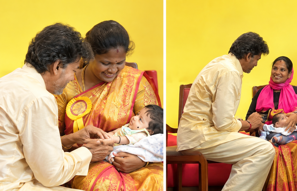 தமிழ்நாடு அரசின் ‘தாய்மாமன் தங்க மோதிரம்’ திட்டம் தொடக்கம் – 30 குழந்தைகளுக்கு தங்க மோதிரம் அணிவித்த முதலமைச்சர் விஜய்!
