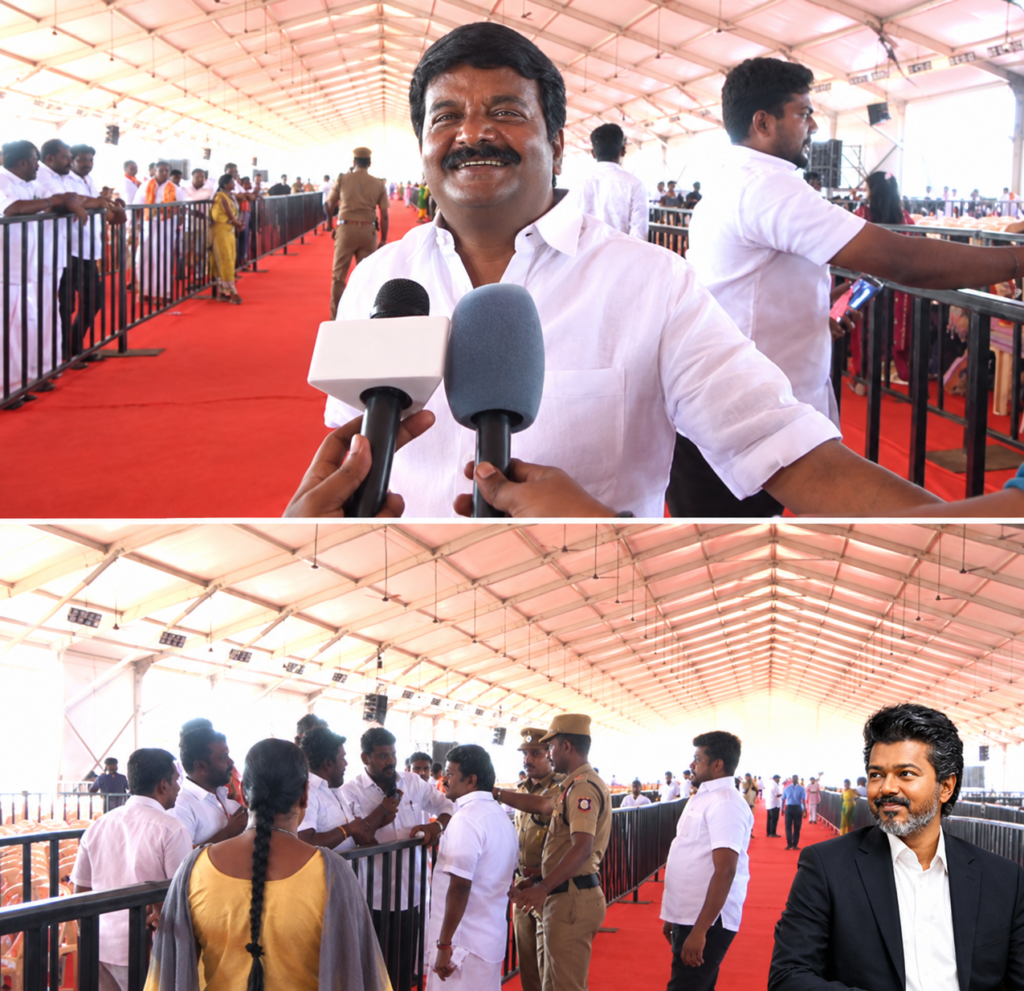 வண்டி, சாப்பாடு ஏற்பாடு செய்தாலும் இப்படி கூட்டம் வராது – தலைவர் மீதான பாசத்தால் திரண்ட கூட்டம்! தாராபுரத்தில் தவெக நிச்சயம் வெற்றி பெறும்: சி.விஜயபாஸ்கர் நம்பிக்கை