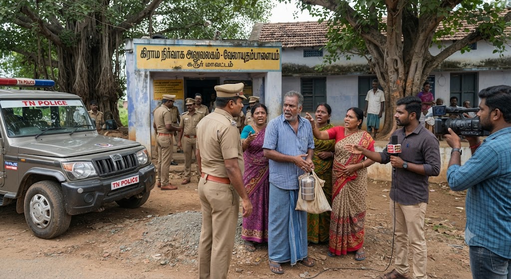 சிட்டா வழங்க 'மீன் குழம்பு' லஞ்சம் கேட்ட கிராம நிர்வாக அதிகாரி (VAO) பணியிடை நீக்கம் - கரூர் அருகே பரபரப்பு!