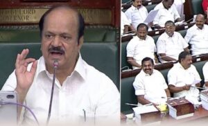 பேரவையில் திமுக அமளி: அமைதி காத்த எடப்பாடி பழனிசாமிக்கு சபாநாயகர் பாராட்டு!