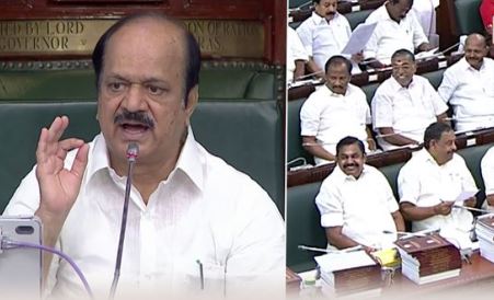 பேரவையில் திமுக அமளி: அமைதி காத்த எடப்பாடி பழனிசாமிக்கு சபாநாயகர் பாராட்டு!