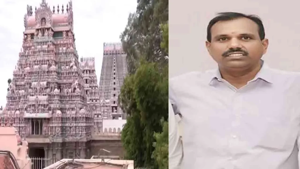 ஸ்ரீரங்கம் அரங்கநாதர் கோயில் ரூ.50 கோடி நிலத்தை ஆக்கிரமித்து திமுக அலுவலகமா? திமுக நிர்வாகி மீது அதிரடி வழக்கு!