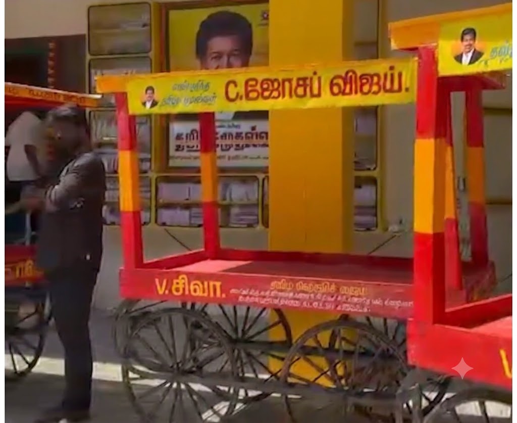 சுயதொழில் தொடங்க 5 பேருக்கு தள்ளுவண்டிகள் வழங்கல் – முதலமைச்சர் விஜய் உத்தரவின்படி நடவடிக்கை!