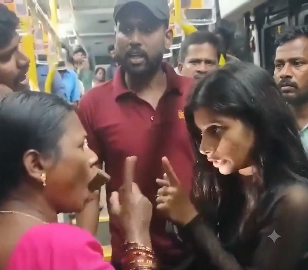 சென்னையில் ஏசி பேருந்தில் மது போதையில் ரகளை செய்த பெண் – வீடியோ வைரல்