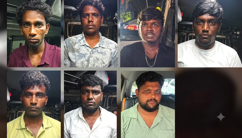 திருத்துறைப்பூண்டி அருகே கொலை செய்ய சதித் திட்டம்? துப்பாக்கி, தோட்டாக்களுடன் 7 பேர் கைது!