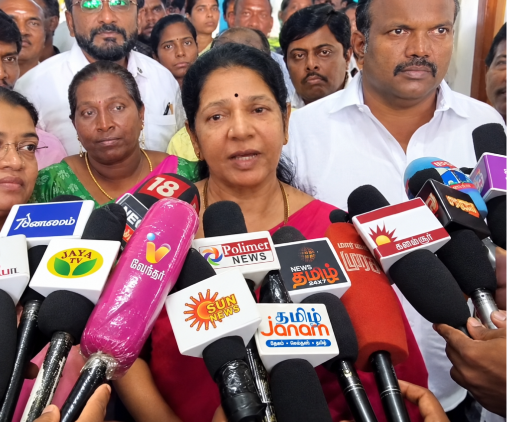 தவெக ஆட்சியில் தினமும் குற்றங்கள் நடக்கின்றன; யாருக்குமே பாதுகாப்பு இல்லை! – கனிமொழி விமர்சனம்