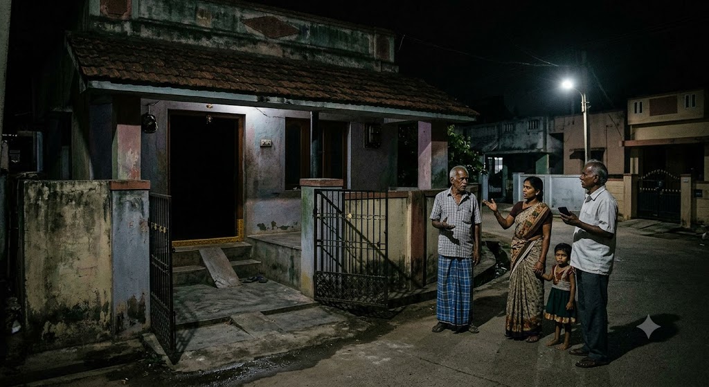 இரவு முழுவதும் இருளில் மூழ்கிய வீடு! போடியில் மின்வாரிய அதிகாரிகள் அலட்சியமா? மின்தடை குறித்து புகார் அளித்தும் பல மணி நேரமாகச் சீரமைக்கப்படவில்லை எனப் புகார் – பொதுமக்கள், சமூக ஆர்வலர்கள் அதிருப்தி!