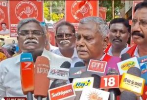 ‘தேர்தல் களம் தவெகவுக்கு சாதகமாக இல்லாததால் விஜய் தெருத் தெருவாக செல்கிறார்’ – சண்முகம்