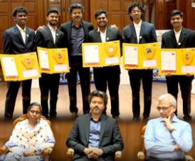உலகத்திறன் போட்டியில் வெற்றி பெற்றவர்களுக்கு முதலமைச்சர் விஜய் பாராட்டு – சான்றிதழ்கள், ஊக்கத்தொகை வழங்கல்!