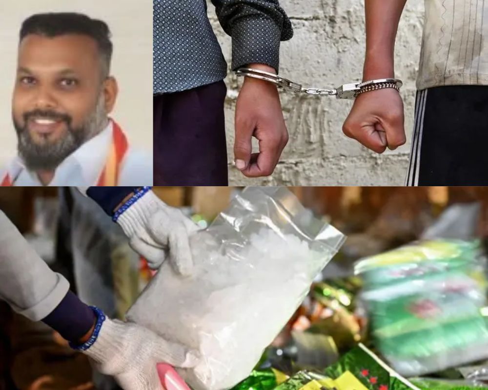 தவெக நிர்வாகி வீட்டில் 135 கிலோ மெத்தம்பெட்டமைன் பறிமுதல் – 8 மணி நேர சோதனைக்குப் பிறகு இருவர் கைது!