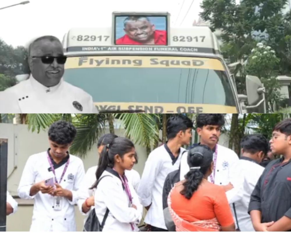 ஆசிரியருக்காக வந்த மாணவர்கள்… செஃப் தாமுவின் உடலுக்கு கண்ணீர் அஞ்சலி!