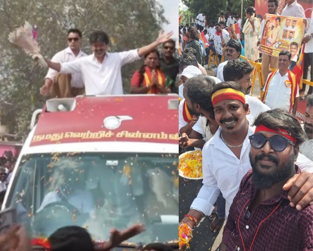 தவெக வேட்பாளர் மரகதம் குமரவேலுக்கு வாக்குசேகரிக்க சுமார் 35 கிராமங்கள் வழியாக ரோட்ஷோ செல்லும் முதலமைச்சர் விஜய்