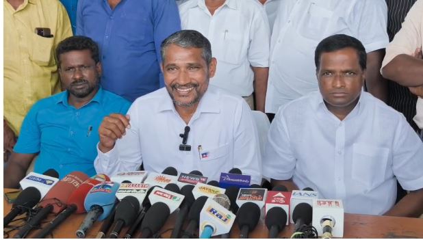 திமுக பிரியாணி போடுகிறது என்பதற்காகத் தட்டேந்துவது சந்தர்ப்பவாதம்! நாம் தமிழர் தம்பிகள் அதிலிருந்து விடுதலை பெற வேண்டும் – அமைச்சர் வன்னி அரசு காட்டம்!
