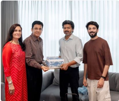 முதலமைச்சர் விஜயைச் சந்தித்து திருமண வரவேற்பு அழைப்பிதழ் வழங்கிய கலாநிதி மாறன்!