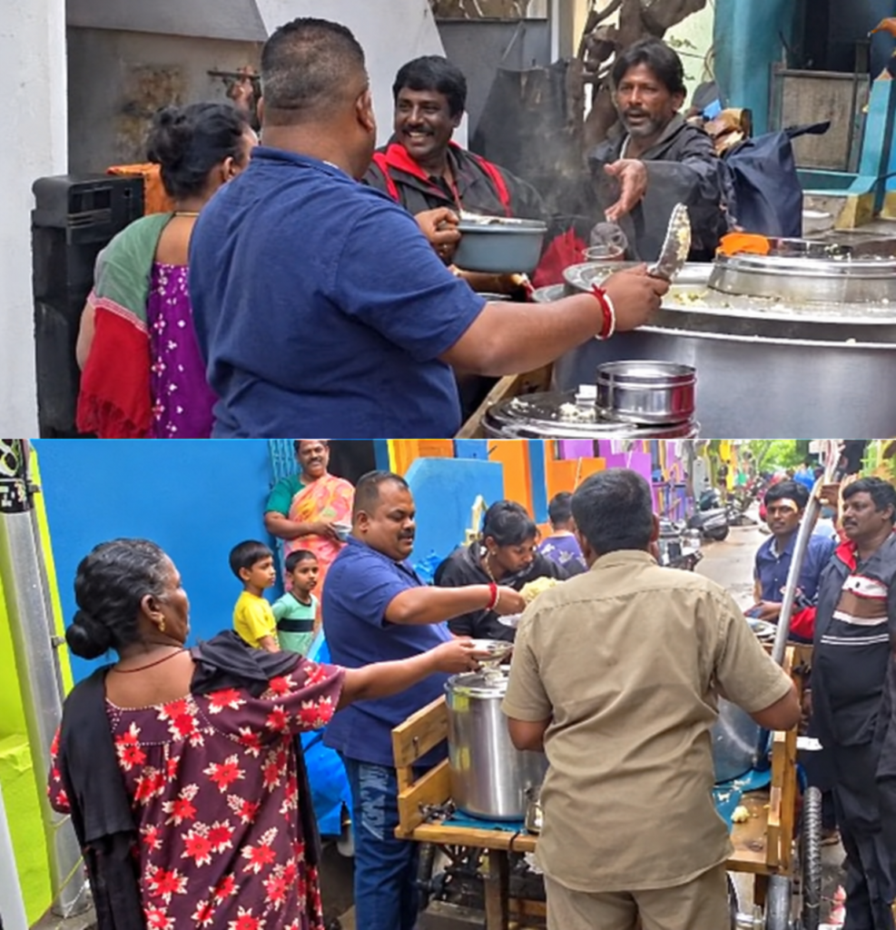 சென்னையில் கனமழை: பள்ளிகளுக்காகத் தயாரிக்கப்பட்ட காலை உணவு பாதிக்கப்பட்ட மக்களுக்கு விநியோகம்!