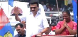 தாராபுரத்தில் மு.க.ஸ்டாலின் சாலை வலம்! – திமுக வேட்பாளர் சுகன்யாவுக்கு ஆதரவாக வாக்கு சேகரிப்பு